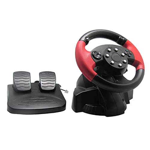 Image of Gaming Racing Simulator Vibration PC Steering Wheel & Pedal for PS3 /PS2| Controllers & Attachments|Video Games & Consoles