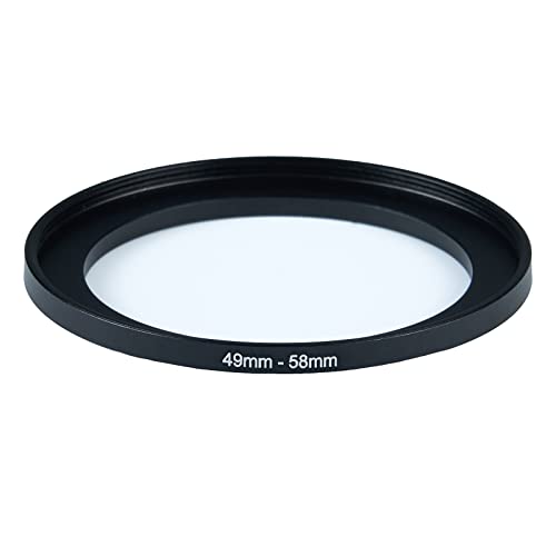 Image of 49mm to 58mm Step-Up Ring Filter Adapter for All Brands UV ND CPL Metal Ring Step-Up Rings Adapter Filter (49mm-58mm)