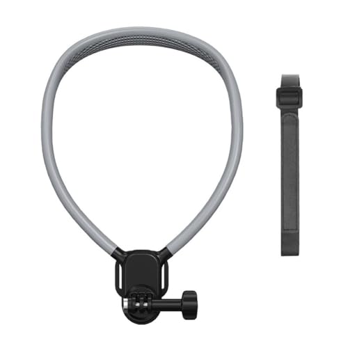 NiuLumea Soporte de cuello Pocket 3 y para cámara OSMO 360, silicona y plástico estabilizado en primera persona con cuello de 59,5 cm