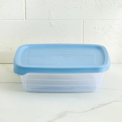 Image of Home Centre |Euphoria Valiant Set of 2 Polypropylene Containers - 600ml|Food Storage|Storage and Containers|Containers and Jars|Blue