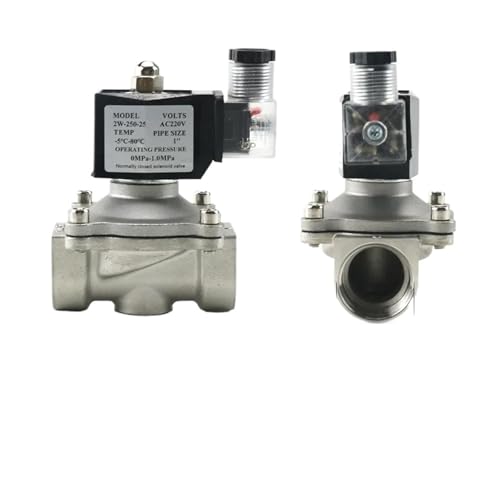 Électrovanne 1 pouce inox normalement fermée vanne électrique 12V