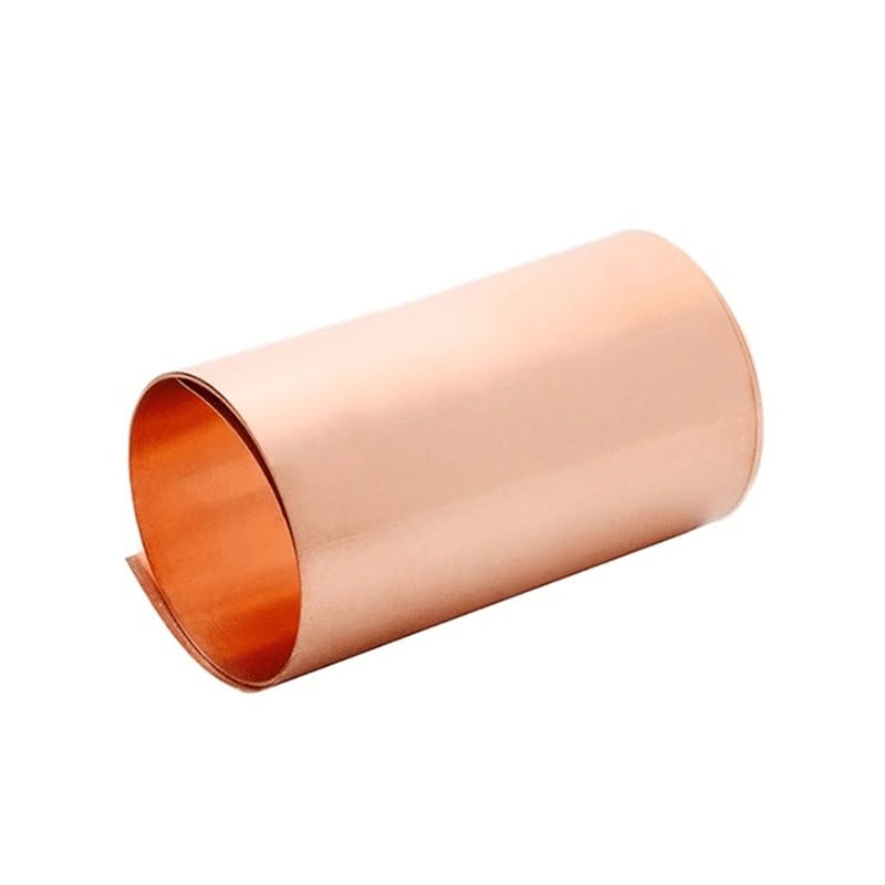 Rotoli di lamiere di rame, Rotolo di lamiera rame 0,01-0,5 mm x 100 for decorazioni fai da te, hobby, artigianato, costruzione(0.5mmx100mm)