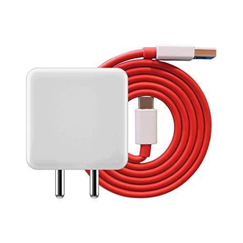 Image of 65w Charger Warp /Dash /SUPERVOOC Charger for Oneplus | 65 Watt Adapter with Type C Cable for WARP /SuperVooc Compatible for Oneplus 11 /11R /10 /10 Pro /9 /9 Pro / 9R / 8 / 8T /7 /Nord /CE 2,2t USB-A to C (CXZ42)