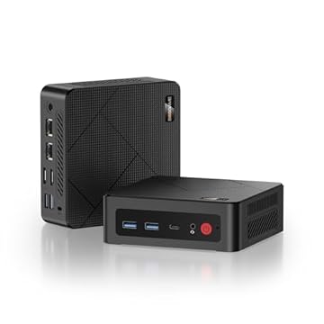 BOSGAME E4 Windows 11 Pro Business Mini PC Ryzen 5 3550H, 4 core, 8 thread, fino a 3,7 GHz, 16 GB DDR4 RAM, 512 GB SSD, 4 K a 60 Hz Triple Display, HDMI, DP, Type-C, USB3.2, Dual LAN