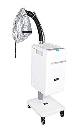 AMiwetVertical Nano Steamer-Professional Anion Hair Color Processor,Display Hair Steamer,Stand Up Rolling Base Salon Spa Equipment with Intelligent Touch Control,White