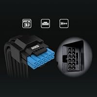 Lian Li SX1000P Netzteil – 1.000 W Schwarz | 80 Plus Platinum Effizienz, Vollmodulare abnehmbare Kabel, ATX 3.1 & PCIe 5.1, Modernes & Leises Gaming-PC PSU – Ansicht 6