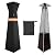 EVRBUL Pyramid Torch Patio Heater Cover with Zipper,Storage Bag and Reflective Strip,Heavy Duty 420D Waterproof Dust-proof Windproof UV-Resistant Outdoor Standing Heater Cover,Black,90"H x 23"L x 23"W
