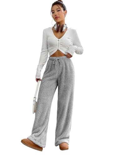 Image of KOTTY Women's Baggy Formal Black Pants | Elegant Straight Fit Trousers for Office & Casual Wear | Trendy High Waist Bottoms