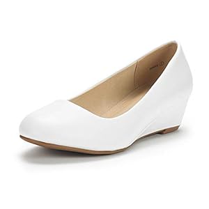 DREAM PAIRS Debbie Pumps für Damen mit mittelhohem Keilabsatz