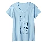 Photo Gallery donna santa tropez costa azzurra francia vacanza fresca estate fun maglietta con collo a v Photo Gallery donna santa tropez costa azzurra francia vacanza fresca estate fun maglietta con collo a v