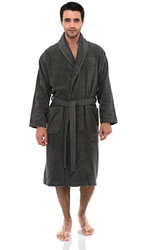TowelSelections Men’s Bathrobe, Soft Turkish Cotton Luxury Terry Shawl Robe3