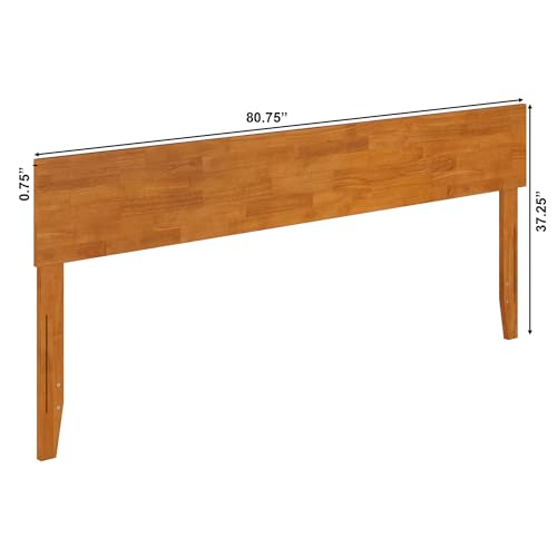 AFI, Orlando King Adjustable Modern Solid Wood Panel Headboard, Light Toffee - Thumbnail 3