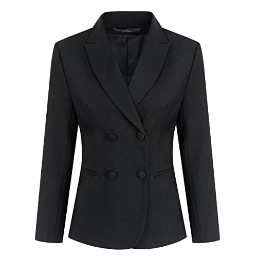 YYNUDA Women's Business Suit Set Double Breasted 2 Piece Office Work Blazer Pantsuit2