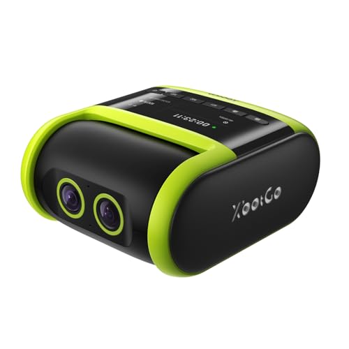 XbotGo Falcon 4K AI Sport Kamera mit Auto Tracking – Fußball & Basketball für Teams, Action Cam mit Livestreaming ohne ABO, Dual-Kamera, bis zu 4,5 Std. Aufnahme, Stabilisierung(Edge Green)