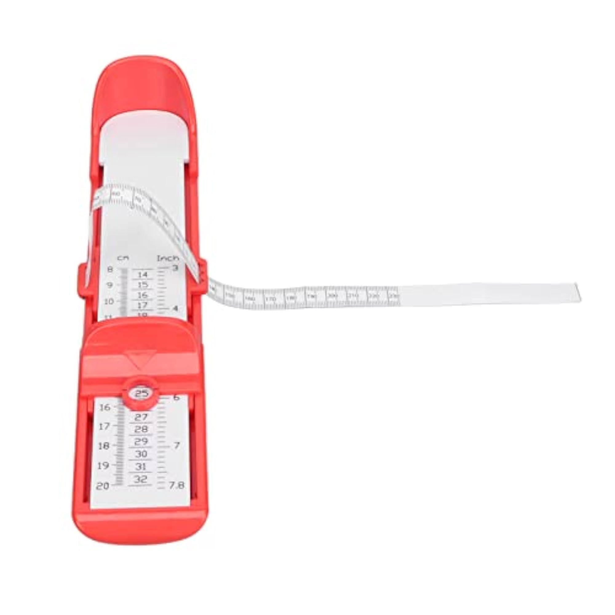 Portable Foot Measuring Device for Kids, Red