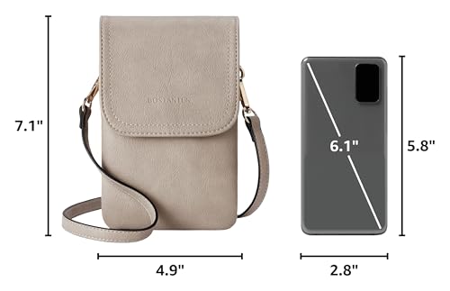 Image of BOSTANTEN Vegan Leather Crossbody Bags for Women Designer Cell Phone Bag Wallet Purses Adjustable Strap