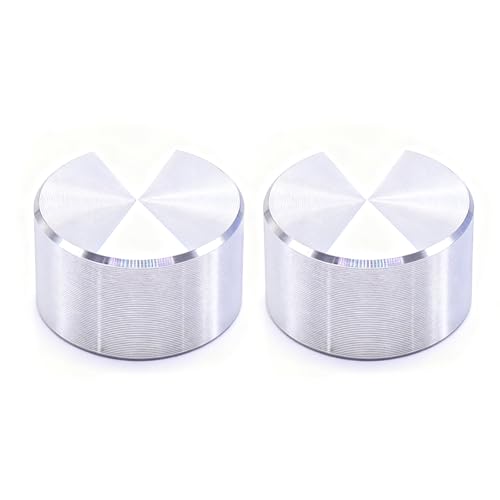 GIONAR Dimmer Switch Knob, 2-Pack Polished Chrome Universal Replacement Control Knob