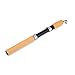 Yctze Retractable Mini Ice Winter Fishing Pole, Glass Fiber Rod for Ice Fishing Tackle
