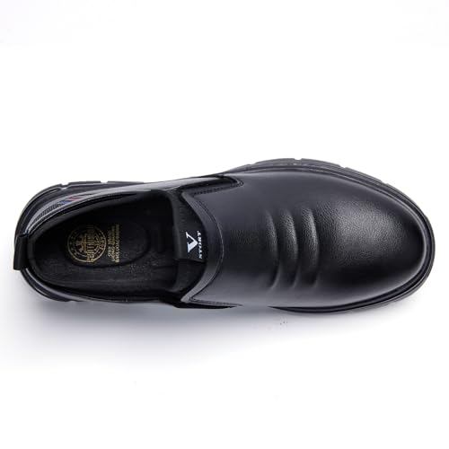 Non Slip Work Shoes for Men Waterproof Slip on Slip Resistant Work Shoes Food Service Kitchen Restaurant Chef Dress Shoes3