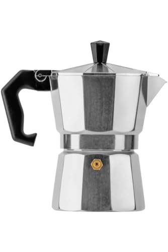 Moka Stove Coffee Maker 5 Oz Aluminum Moka Pot Espresso Maker Stovetop Espresso Coffee Pot Traditional Moka Pot Italian Stove Coffee Authentic Italian Espresso for Gas and Electric Stove