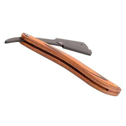 Ipetboom Beard Shaver Men's Manual Razor Wooden Handle Stainless Steel Compact Travel Razor