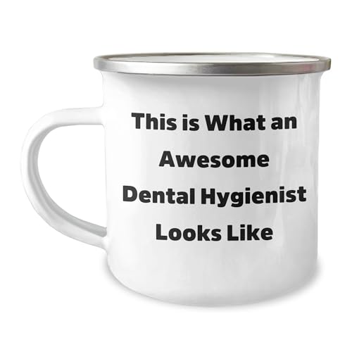 Inspirational Dental Hygienist Gifts: Complimentary Camping Mug for Dental Hygiene Professionals on Their Special Birthday