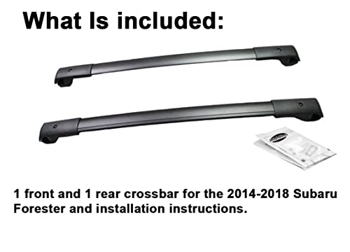 Brightlines Aero Cross Bars Roof Racks Luggage Rack Replacement For 2014-2018 Subaru Forester (2014-2018 Subaru Forester) #TOP3