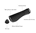 TOPCABIN Bicycles Handlebar Grips, Aluminum Lock-on Ergonomic Bike Grips, Cushion Vibrations Comfort Bike Handlebar Grips, Mountain MTB BMX Bicycles Grips for Scooter (Rubber(Black))