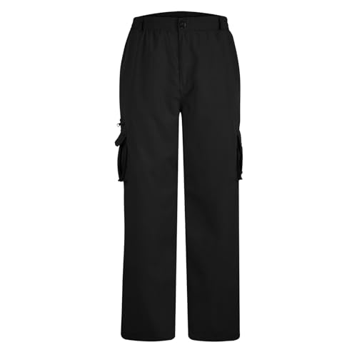 Mens Sweatpants Casual Tactical Cargo Pants Stylish Outdoor Hiking Travel Outfits Multic-Pockets Elastic Waist Pants4