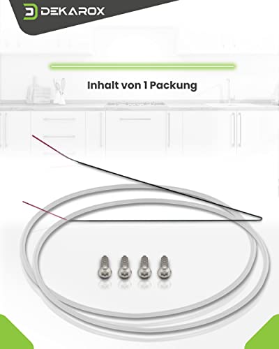 DEKAROX 2 x Pumpentopfdichtung Dichtung für Geschirrspüler 182mm Reparatursatz bei Fehler E15 für Spülmaschine Bosch Siemens Neff Constructa Küppersbusch wie 12005744 12005317 12026667 Version 2.0
