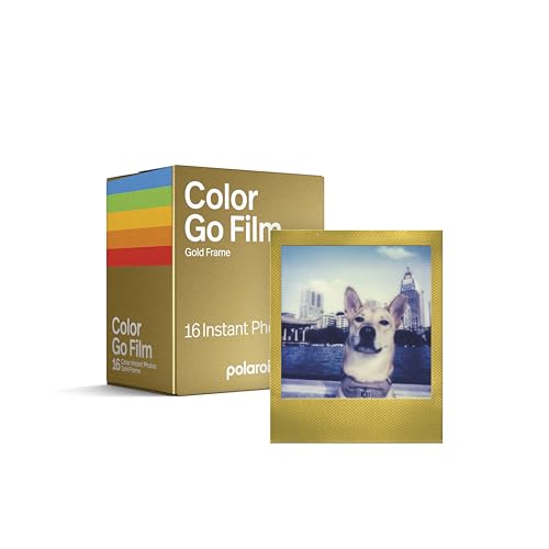 Polaroid - Film Couleur pour Go - Cadre doré - Double Pack (16 Photos)