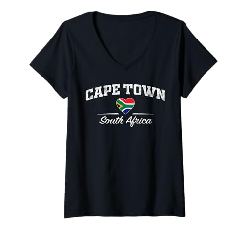 Womens Cape Town South Africa V-Neck T-Shirt