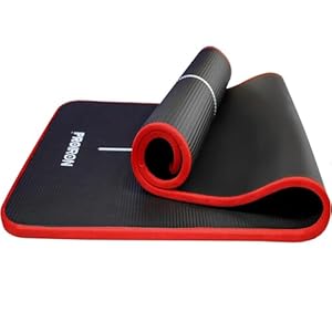 PROIRON Yoga Mat Thick 10/15MM – NBR Yoga Matt Exercise Fitness Foam Large Padded High Density for Pilates, Stretching, Home Gym Workout for Men Women with Free Carry Strap