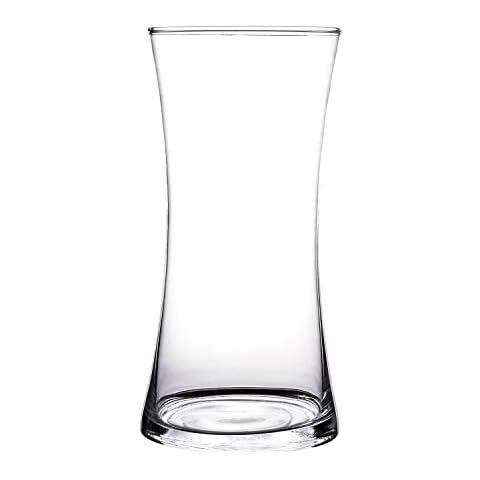 KnikGlass Glass Vase, Flower Vase Glass, Vase Glass Decoration Flower Vase, Transparent Vase (C, 25 CM x 12 CM) Cover