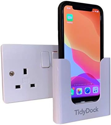 TidyDock, Super Neat Plug Mounted Docking station, charging station, for Airpods and iPhone (all models) - White