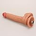 Amausen Sex Machine Attachments Realistic Thick Liquid Silicone Dildo for Both Women and Men, 3XLR Connector, Premium Adult Sex Toys