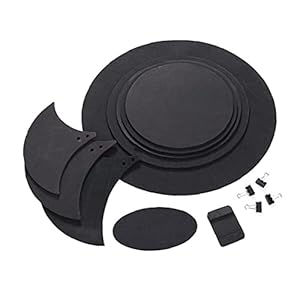 Drum Mute Pads Practice Pads Rubber Foam Bass Snare Drum Sound Off Quiet Mute Dempen Silcer Set Voor Drum Tone Control