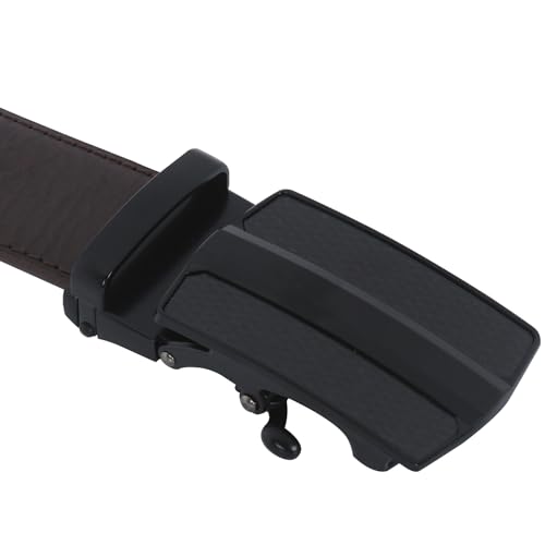 Men's Auto Lock PU Leather Belt3