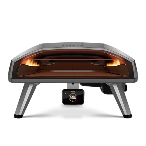 Ooni Koda 2 Pro Gas Pizza Oven – 18' Gas Powered Outdoor Oven with 28 mBar Regulator and Gas Hose, Gas powered Portable Pizza Oven - Black