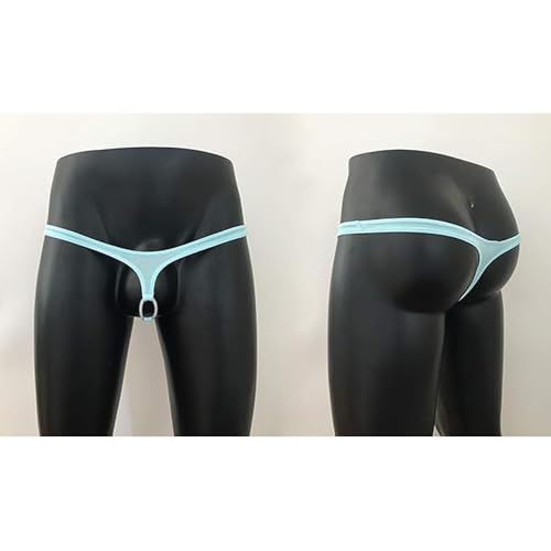 Men's Sexy Thong Bikini Hole Briefs Comfortable Breathable Nylon Underwear4
