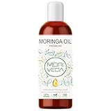 MoriVeda Moringa Öl Premium 100 ml, Kaltgepresstes Naturöl aus Erstpressung, für Haut, Haar &...