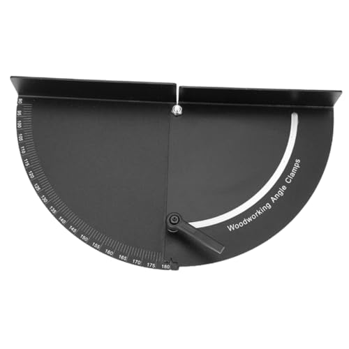 VILLCASE Adjustable 180° Right Angle Clamp Woodworking Protractor Miter Clamps for Cabinets