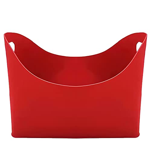 DukeIo Bolso de Fieltro Cesta de Almacenamiento Bolsa Cosmética Organizador de Libros de Bolsillo Bolsa de Compras Bolsa de Conformación (Rojo) Cover