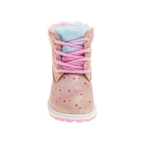 Beverly Hills Polo Club Girl's Hills Fashion Shiny Multi Colored Lace-Up Trendy Boots (Toddler/Little Kid)2
