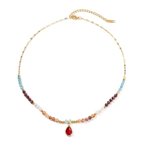 Sopodbacker Collar Colgante Cadena Hombre Mujer Joyas Necklace Colgante Collar De Cadena De Cuentas Vintage Regalo Joyería De Fiesta De Boda Boho