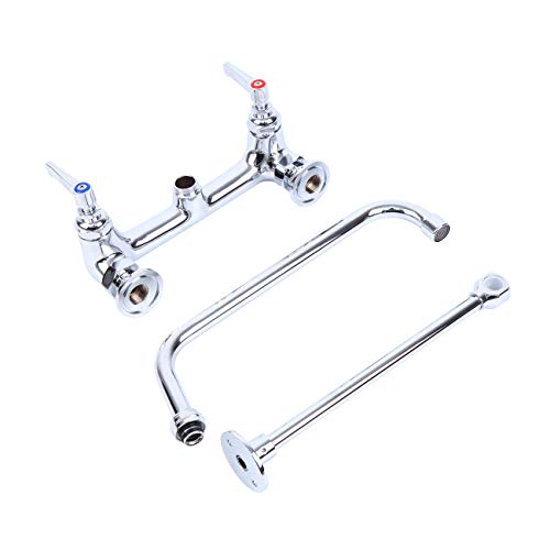 Ridgeyard Kitchen Faucet with Pull Down Sprayer 47 Inch, Flexible Pre Rinse Sprayer Commercial High Pressure 1.4gal/min, Faucet for Kitchen Sink with Add-on Swing Spout for Home Restaurant Industrial
