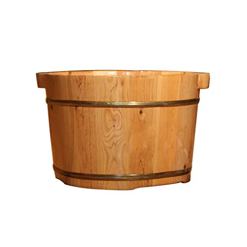 Tina de madera para pies con masaje spa
