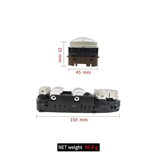 Interrupteur de lève-vitre électrique 2229052004 Mercedes Classe S E panneau de commande marron
