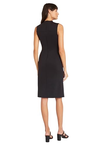 Sophisticated High Neck Sleeveless Seam Details and Slit | Womens Dresses3