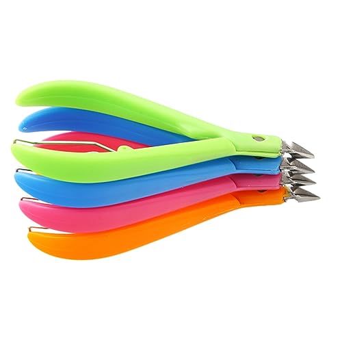 SHERCHPRY Professional Cuticle Nipper with Ultra Sharp Blades and Comfortable Plastic Handle Durable Manicure Tool for Precision Nail Care Portable Design for Quick Touch Ups Random Color